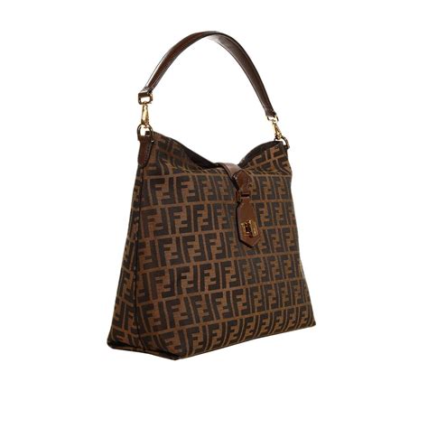 borsa donna fendi marrone